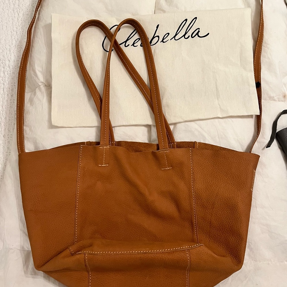 Cleobella reversible tote. Leather/Suede with interior zip pocket